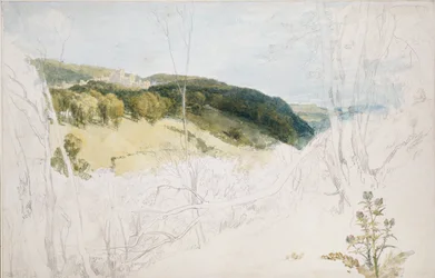 ローザー城公園の遠景、1809 年