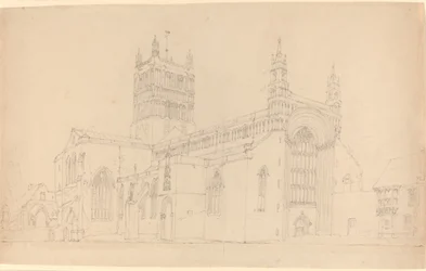 Tewkesbury Abbey.    1166969   ja       japanese Successfully Translated  Original: Jonge Hercules wurgt twee slangen Hercules Angues duos in cunis occidit (title on object) Herculische themas (series title) Translat: Jonge Hercules wurgt twee slangen Herc