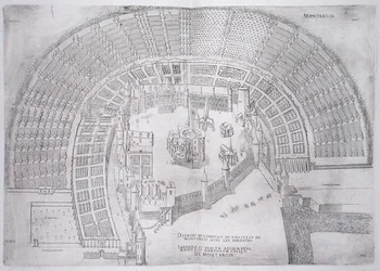 モンタルジス城とその庭園（1570年代に出版された「フランスの最も美しい城」より）（エングレーヴィング