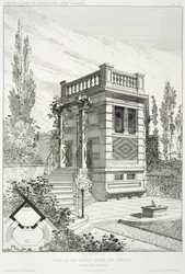 様々な建築家によるデザインのボリュームからの浴室、パブ。モレルとシエ、パリ、1880年頃