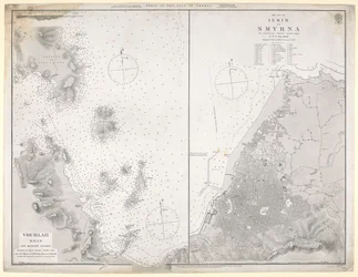 スミルナ湾の港の図
