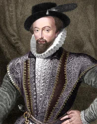 サー・ウォルター・ローリー、英国の作家、詩人、廷臣、冒険家、探検家、1821年