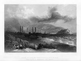 ソリの遺跡、またはポンペイオポリス、トルコ、1841年。