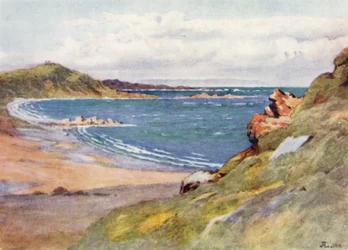 サン・ルネール、キャップ・フレエルが遠くにある (色リソ)