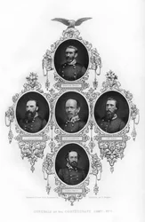 南軍の将軍、1862-1867。