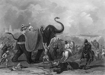 ムールタンの包囲、ムルタン、インド、1849年c1857。