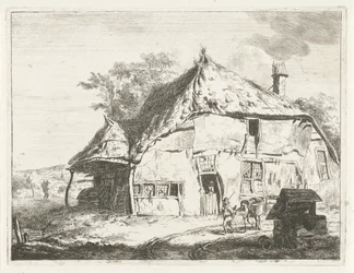 井戸の近くの農場