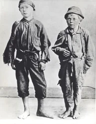 ニューヨークのストリート・アラブ人、1900年頃（モノクロ写真