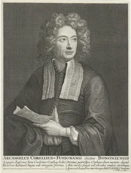 作曲家とヴァイオリニストArcangelo Corelli 1653-1713の肖像