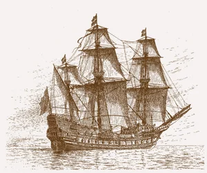 スウェーデンの旗艦マルスマカロス、ゴットランド-オーランドの戦いの前、1564年5月30〜31日、1908年頃