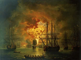 チェスマ湾でのトルコ艦隊の破壊、1772年