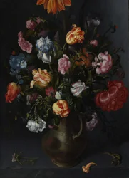 花の花瓶、おそらく 1613 年。
