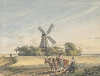 風景、1785年。