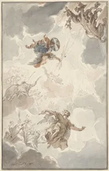 大天使ミカエルが竜を倒す