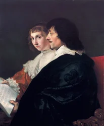 コンスタンティン・ホイヘンス（1596-1687）とスザンナ・ファン・バーレ（1599-1637）の二重像