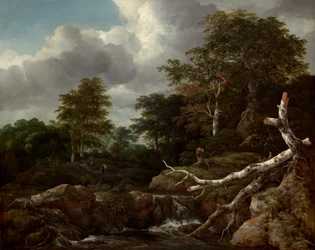 森の情景、c. 1655年。