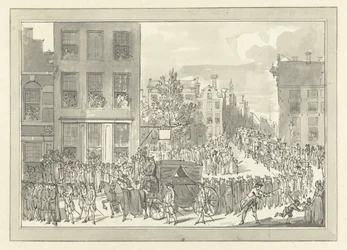 1781 年 8 月 28 日にアムステルダムで行われたウォルター ヤン ゲリット男爵ベンティンクの葬儀の覚書