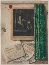 だまし絵の静物画、1754年頃。