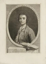 歌手のファリネリ・カルロ・ブロスキの肖像1705-1782、1735
