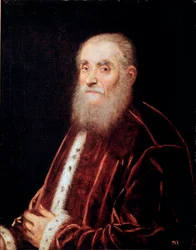 Jacopo Robusti ditTintorettoによるベネチア上院議員の絵画の肖像
