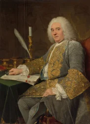 ウィーン条約の調印式におけるジャン＝ガブリエル・デュ・テイルの肖像（仏語：Portrait de Jean-Gabriel du Theil signant le traité de Vienne）