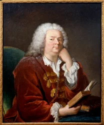 ジャン・バティスト（Jean-Baptiste）・ルソー（1670-1741）抒情詩人の肖像 ジャック・アンドレ・ジョセフ・アヴェ（Jacques Andre Joseph Ave, dit le Camelot ou Avet le Batave）（1702-1766）による絵画 18世紀の太陽。0,91x0,79 m - ジャン・バティスト（Jean-Baptiste）・ルソー（1670-1741）の肖像（作詞家