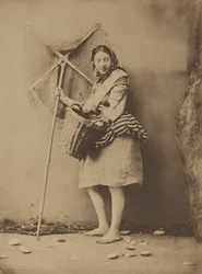 1854年頃の「海老漁師の少女」。