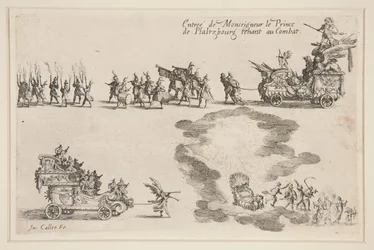 戦闘？ la Barri?re, Entr?e du Prince de Platzbourg