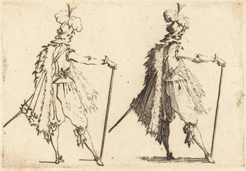 杖を持った紳士、c。 1617年。