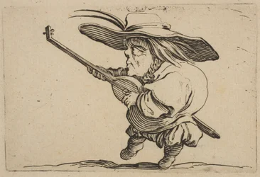 Le Joeuer de Luth Varie Figure Gobbiのリュート奏者、スイートはLes B ...、1616-22とも呼ばれます。