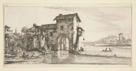 ジョヴァンニ・デ・メディチの風景画より Le moulin a eau (水車小屋)