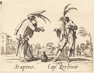 Scapino と Cap. Zerbino, c. 1622年。