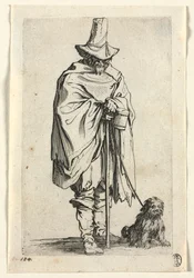 乞食：彼の犬と盲人、c。 1623年。