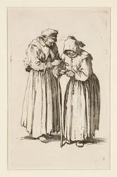 The Beggars (Les deux mendiantes) の 2 人の物乞いの女性