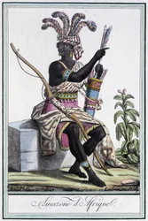 アフリカのアマゾン-グラッセ・サン・ソーヴル編『旅の百科事典』（1796年）より