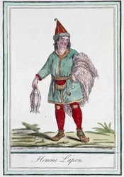 ラップ人-グラッセ・サン・ソーヴル編「航海百科」（1796年、パリ）より