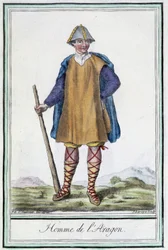 アラゴンの男（スペイン） - グラッセ・サン・ソーヴル編『旅の百科事典』（1796年）所収