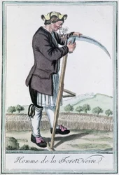 黒い森の男-グラッセ・サン・ソーヴル編『旅の百科事典』（1796年）より