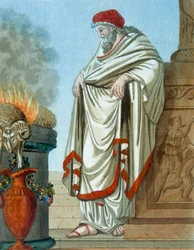 ポンティフェックスマキシムス、「L&39;Antique Rome」のイラスト、Labrousseによって彫刻、1796年公開