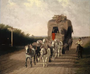 ラドローの郵便馬車、1801年