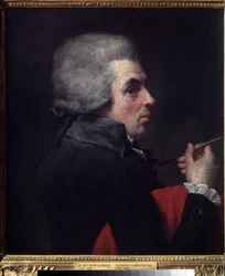 「Autoportrait」（自画像）ジャック・ルイ・ダヴィッド（1748-1825）作、1789年頃プーシキン美術館、モスクワ
