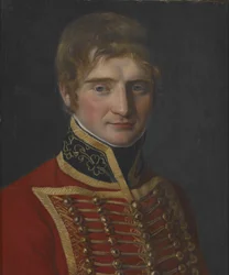 Retrato de um homem em traje militar (óleo sobre tela)