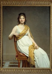 レイモン・ヴェルニナク夫人（1780-1827）の肖像 ウジェーヌ・ドラクロワの妹 ジャック・ルイ・ダヴィッド（1748-1825）の絵画 1799年 日1.45 x 1.12 m ルーヴル美術館（パリ） - ウジェーヌ・ドラクロワの妹、レイモン・ド・ヴェルニナク夫人（1780-1827）の肖像。ペイント
