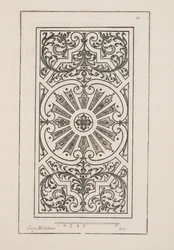 パルテールのデザイン（「庭園計画劇場」1652年刊より）（彫刻