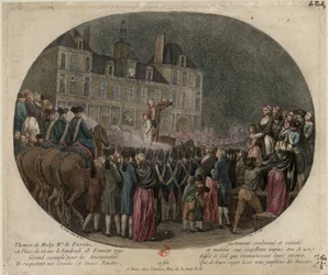 ファブラス侯爵トマ・ド・マヒの処刑 1744-1790年 2月18日 1790年