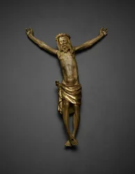 はりつけの祭壇画からのキリストのコーパス、1391-99