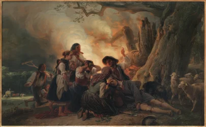 稲妻に打たれた羊飼い