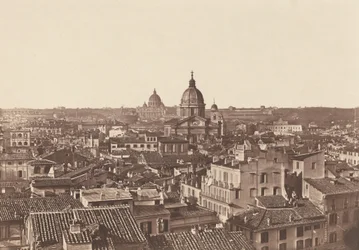 ローマの眺め,c.1855年（写真）