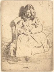 アニー着席、1858年。