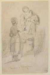 マインツの理髪師、1858 年。